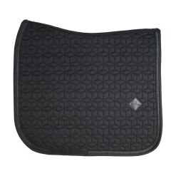 Dressage Saddle Pad Glitter Rope - Black