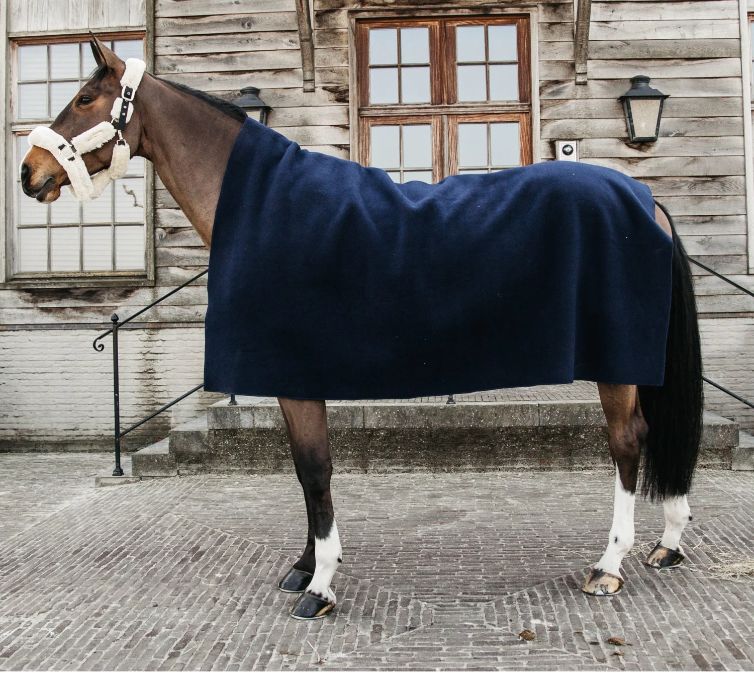 Heavy Fleece Rug - Navy 3 Heavy Fleece Rug - Navy