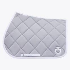 DQ Jersey Jumping Saddle Pad - Light Grey