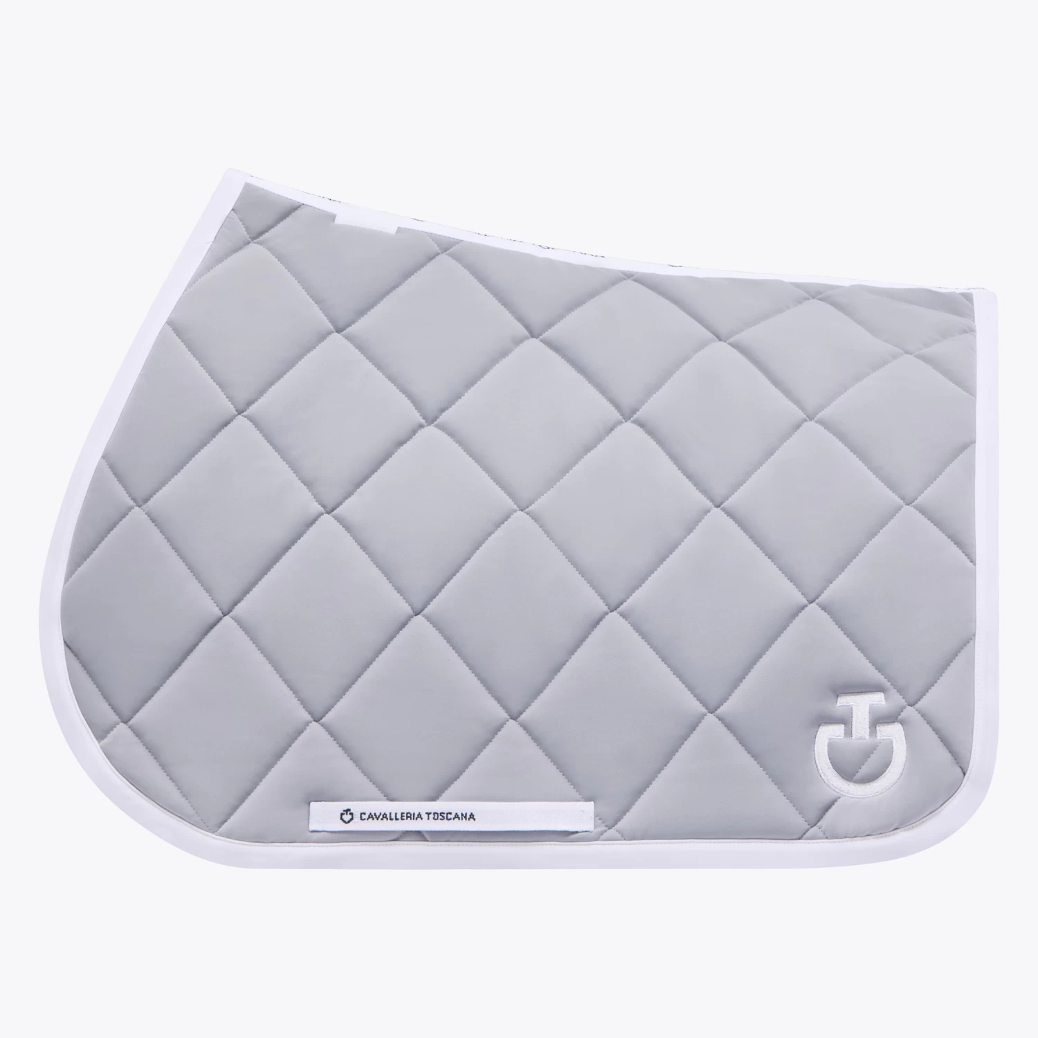 DQ Jersey Jumping Saddle Pad - Light Grey