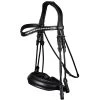 Round Sewn Double Bridle - Black 2 Round Sewn Double Bridle - Black -Horse Riding - Harness E 0522NREHAR 1