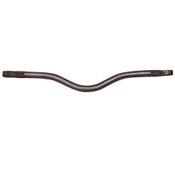 V Shape Browband “Steel Clincher” - Brown