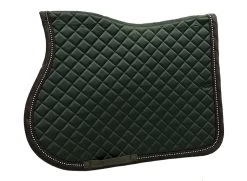 En Noir Jumping Saddle Pad - Dark Green