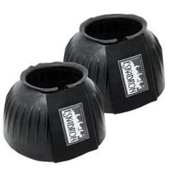 Rubber Bell Boots With Velcro - Black