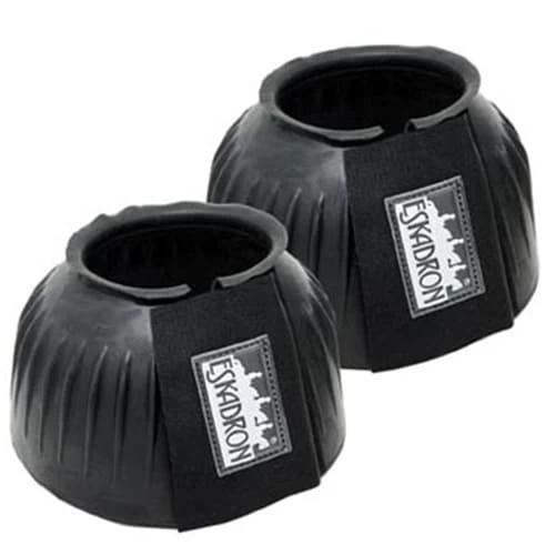 Rubber Bell Boots With Velcro - Black 3 Rubber Bell Boots With Velcro - Black