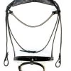 Finesse Bridle Cayenne - Black/White/Lacquered -Horse Riding - Harness FB C BLKV L