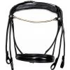 Finesse Double Bridle - Black/Lack/Brass -Horse Riding - Harness FB KSLM
