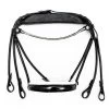 Finesse Double Bridle - Black/White/Lacquer -Horse Riding - Harness FB KSVL