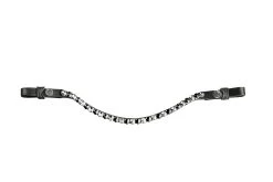 Browband Big Crystal Black/Grey - Black