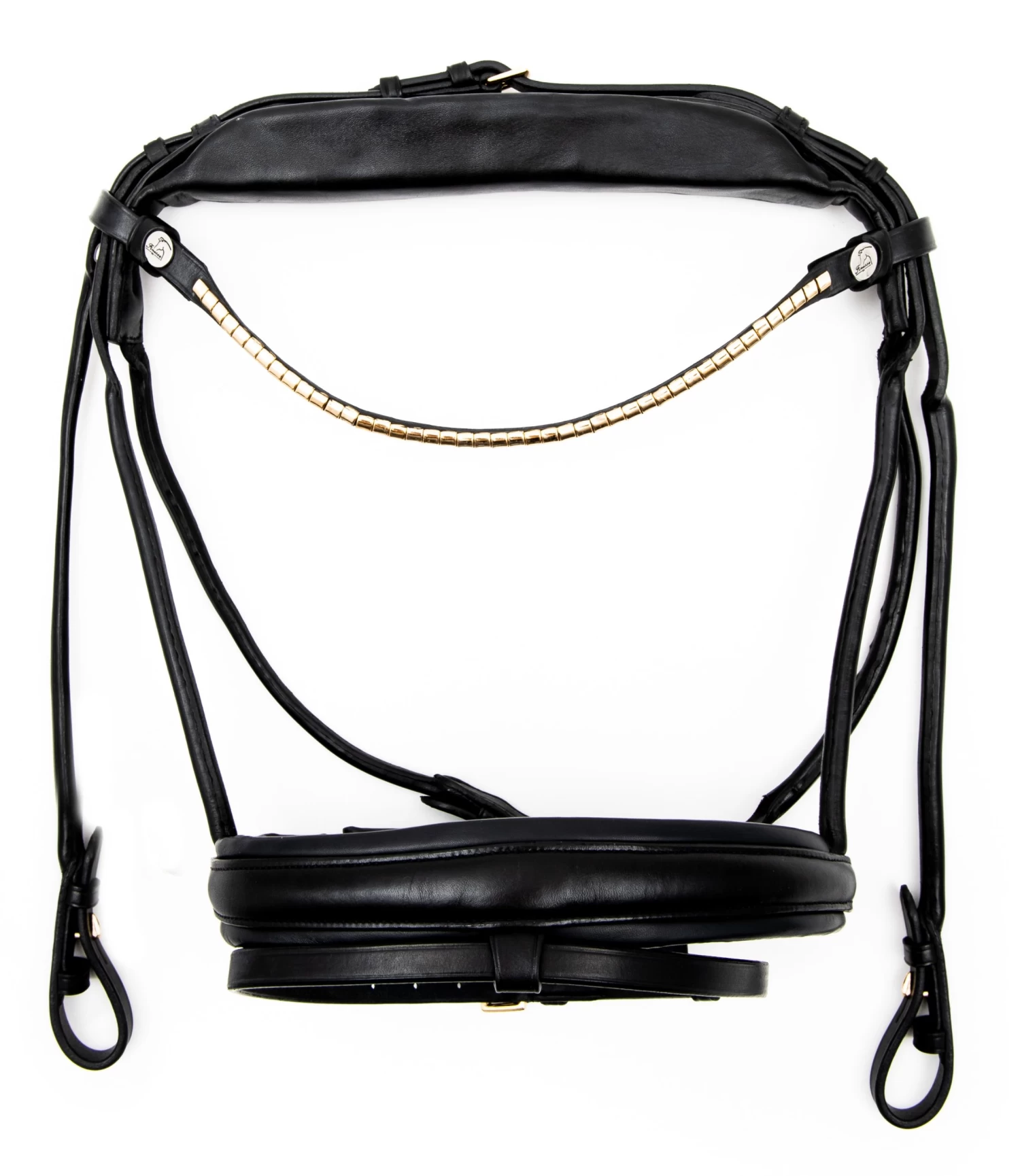 Finesse Bridle - Black/Brass 3 Finesse Bridle - Black/Brass