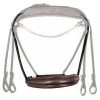 Finesse Double Bridle Noseband - Brown -Horse Riding - Harness FB nosgrimma K B