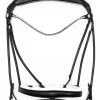 Finesse Bridle - Black/White -Horse Riding - Harness Finesse Bridle Svart Vit