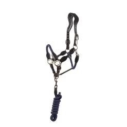 HS Halter And Lead Rope - Navy