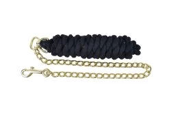 Leadrope With Chain - Black