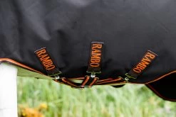 Rambo Supreme 1680d T/O - Black/Oran - 200g -Horse Riding - Harness HW AAASA2 KSMN 3