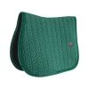 Jumping Saddle Pad Velvet Pearls - Pine Green 1 Jumping Saddle Pad Velvet Pearls - Pine Green -Horse Riding - Harness KEN 42590 SJ