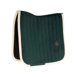 DR Saddle Pad Velvet Contrast - Pine Green