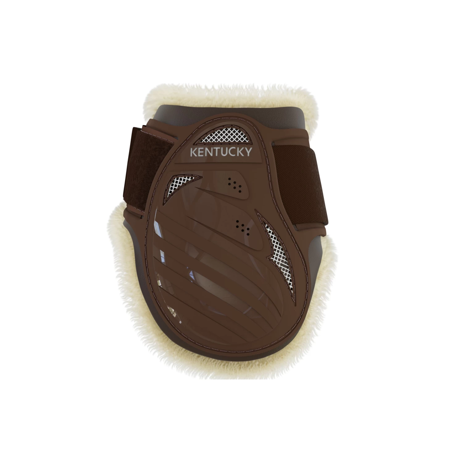 Vegan Sheepskin YH Fetlock Boots - Brown 3 Vegan Sheepskin YH Fetlock Boots - Brown