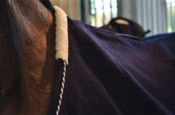 Wool Rug - Navy/Silver -Horse Riding - Harness M 160 MS 3