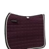 Dressage Saddle Pad - Plum -Horse Riding - Harness M 607D Plommon