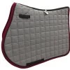 Jumping Saddle Pad - Graphite/Burgundy -Horse Riding - Harness M 607GV