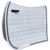 Dressage Saddle Pad - White/Navy/Silver 1 Dressage Saddle Pad - White/Navy/Silver -Horse Riding - Harness M 609D5VMS