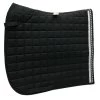 Dressage Saddle Pad - Black/Silver -Horse Riding - Harness M 610D6Svart