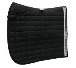 Dressage Saddle Pad - Black/Silver