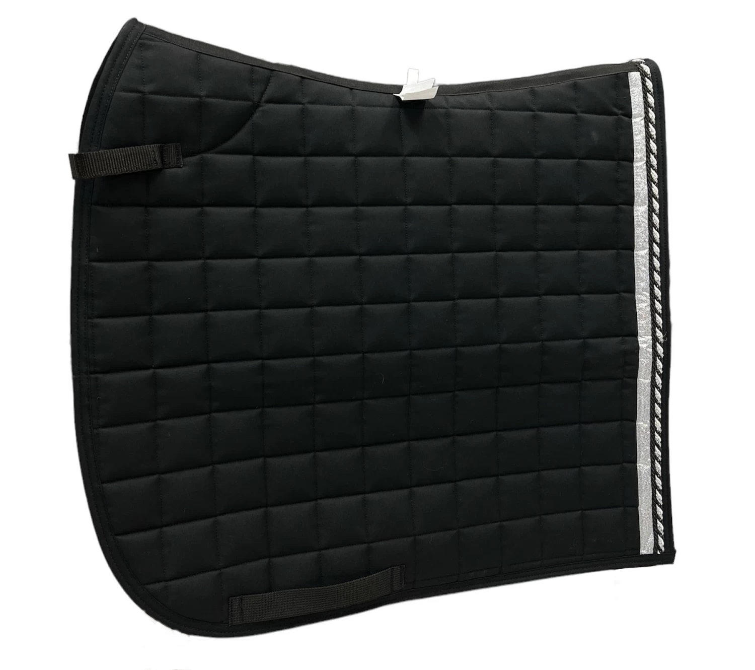 Dressage Saddle Pad - Black/Silver