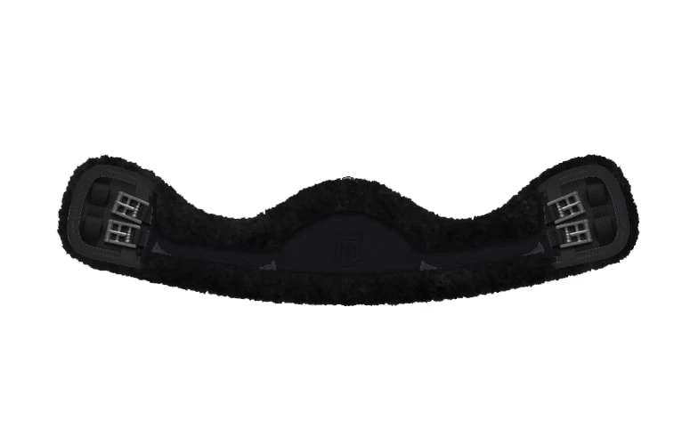 Saddle Girth Slim-Line Crescent - Black 3 Saddle Girth Slim-Line Crescent - Black