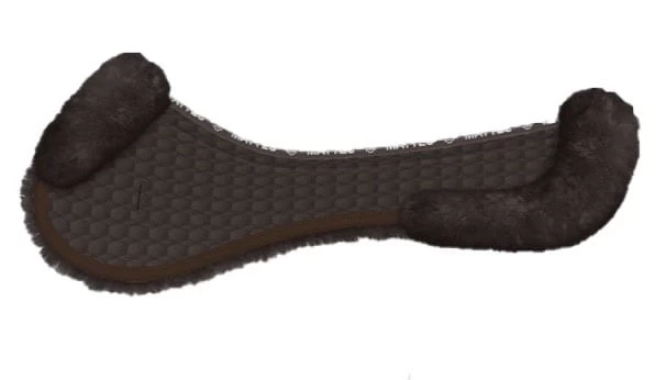 Sheepskin Half Pad Jumping PMS - Brown/Brown 4 Sheepskin Half Pad Jumping PMS - Brown/Brown - Image 2