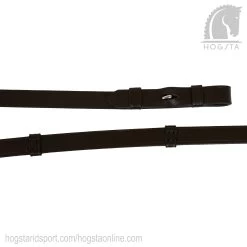 Leather Reins 16 Mm W Stoppers - Chocolat