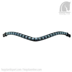 Browband OS Rivoli - Brown - Denim Blue