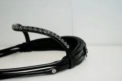 Round Sewn Bridle OS FG - Black -Silver Night -Horse Riding - Harness OS 30208092 FOCUS2
