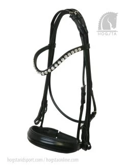 Round Sewn Double Bridle München - Clear