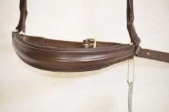 Drop Noseband Round Sewn - Brown -Horse Riding - Harness OS 305882 2