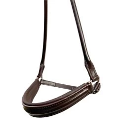 Drop Noseband Roundsewn- Chocolate