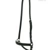 Drop Noseband Flat - III-Black-White -Horse Riding - Harness OS 3059 SV III