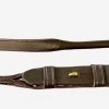 Flat Round Sewn Leather Reins - Chocolate -Horse Riding - Harness OS 31000
