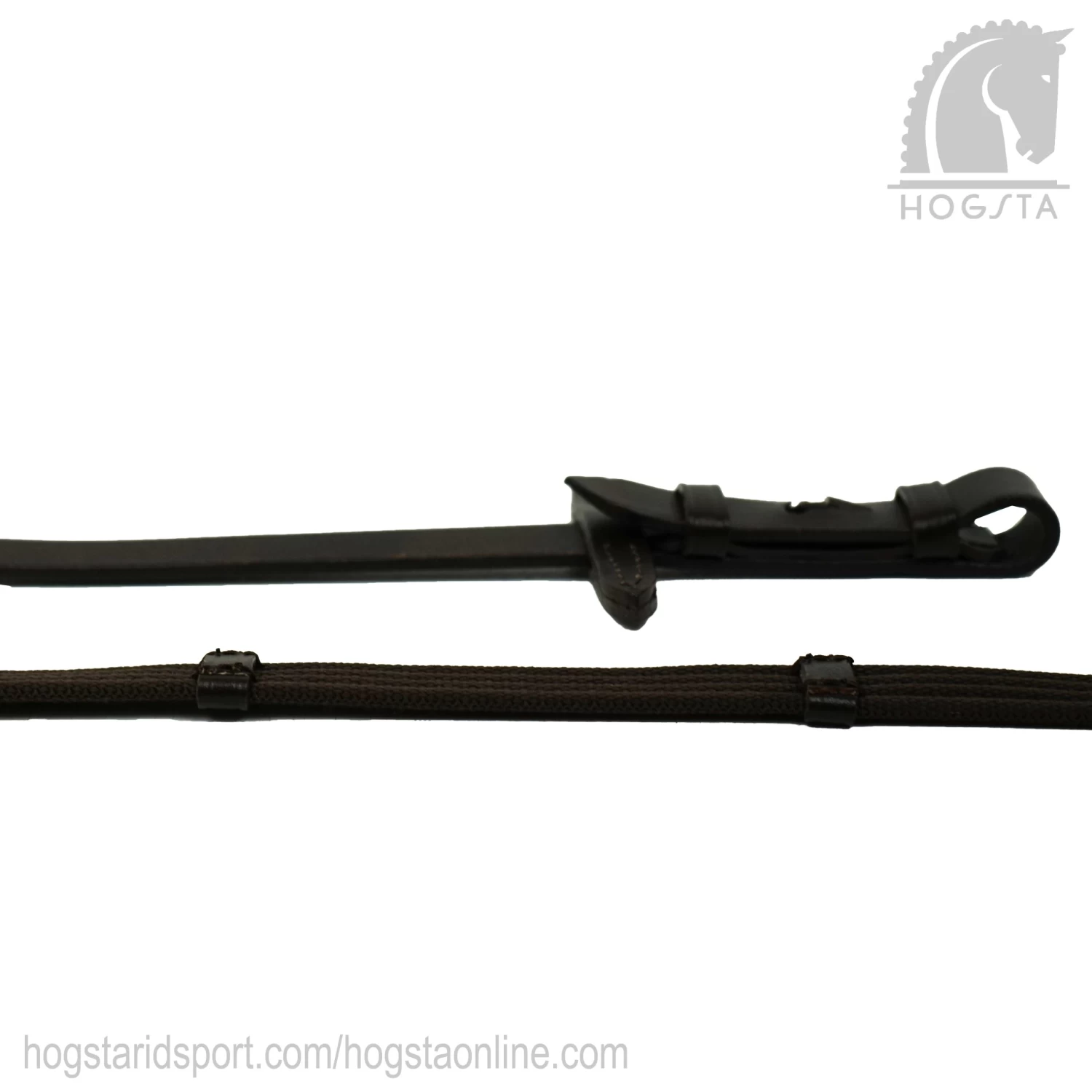 Web Reins With Stops - Chocolate 3 Web Reins With Stops - Chocolate