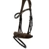 Bridle OS Tokyo - Brown - Grey/Bronze Metallic -Horse Riding - Harness OS 502072 B G M