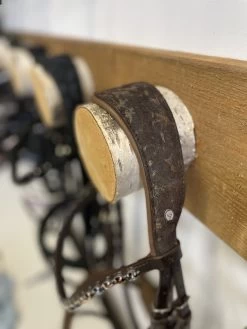 Bridle OS Tokyo - Brown - Grey/Bronze Metallic -Horse Riding - Harness OS 502072 B G M 1