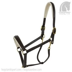Leather Halter - Brown/Beige