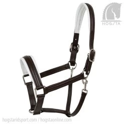 Leather Halter - Brown/White