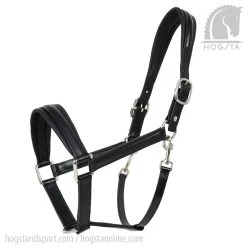 Leather Halter - Black/black