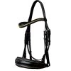 Double Bridle Comfort XS - Black/Gold -Horse Riding - Harness OS 70506192