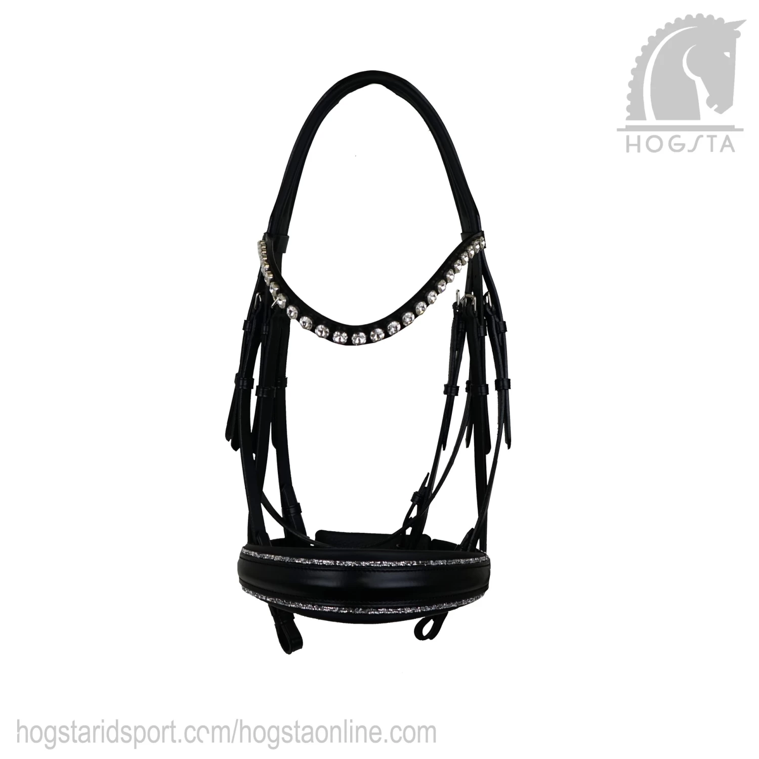 Double Bridle Comfort XS - Glitter Piping Crystal 3 Double Bridle Comfort XS - Glitter Piping Crystal