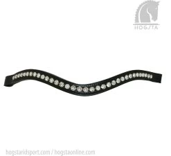 Browband OS XL Pavé - Black- Crystal