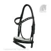 Bridle OS Black Line - Black/White -Horse Riding - Harness OS 99921