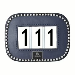 Number Holder With Crystals -Navy